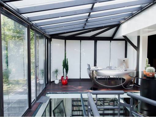 véranda bureau à l'étage