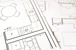 plans d'une rénovation de maison