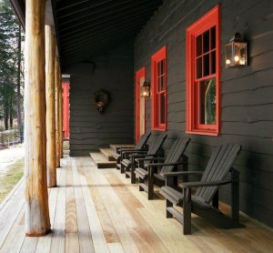 maison accents rouge