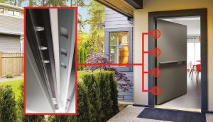 porte d'entrée en aluminium PASSAGE 830® By EURADIF